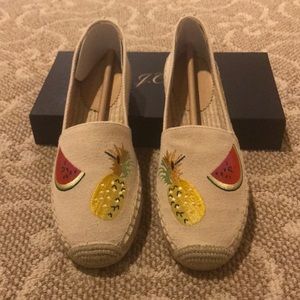 ‼️SOLD‼️ Espadrilles with embroidered fruits
